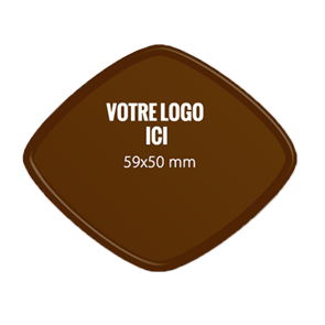 Plaquettes chocolat Losange 59 x 50 mm