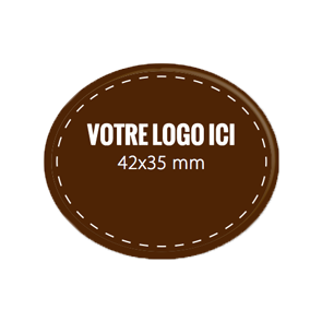 Plaquettes chocolat ovales diamètre 42 x 35 mm