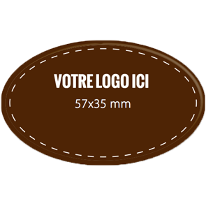 Plaquettes chocolat ovales diamètre 57 x 35 mm