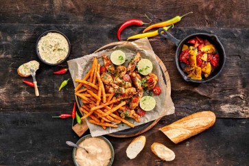 Piri Piri chicken wings/ sweet potato Sumac fries (Recette)