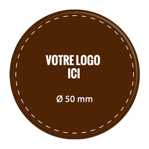 Plaquettes chocolat rondes diamètre 50 mm