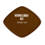Plaquettes chocolat Losange 59 x 50 mm