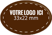 Plaque chocolat à personnaliser ovale 33 x 22 mm