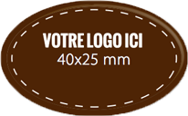 Plaque chocolat à personnaliser ovale 40 x 25 mm