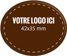 Plaque chocolat à personnaliser ovale 42 x 35 mm