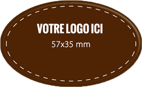 Plaque chocolat à personnaliser ovale 57 x 35 mm