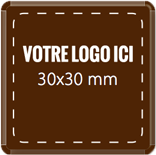 Plaque chocolat à personnaliser carré 30 x 30 mm