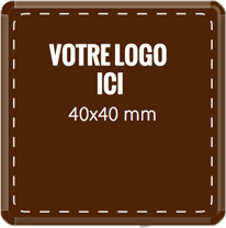 Plaque chocolat à personnaliser carré 40 x 40 mm