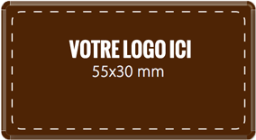 Plaque chocolat à personnaliser rectangle 55 x 30 mm