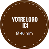 Plaque chocolat à personnaliser ronde 40 mm