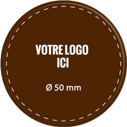 Plaque chocolat à personnaliser ronde 50 mm